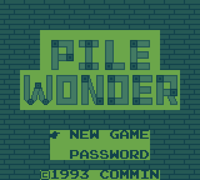Pile Wonder Title Screen